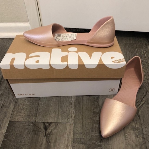 rose gold native shoes